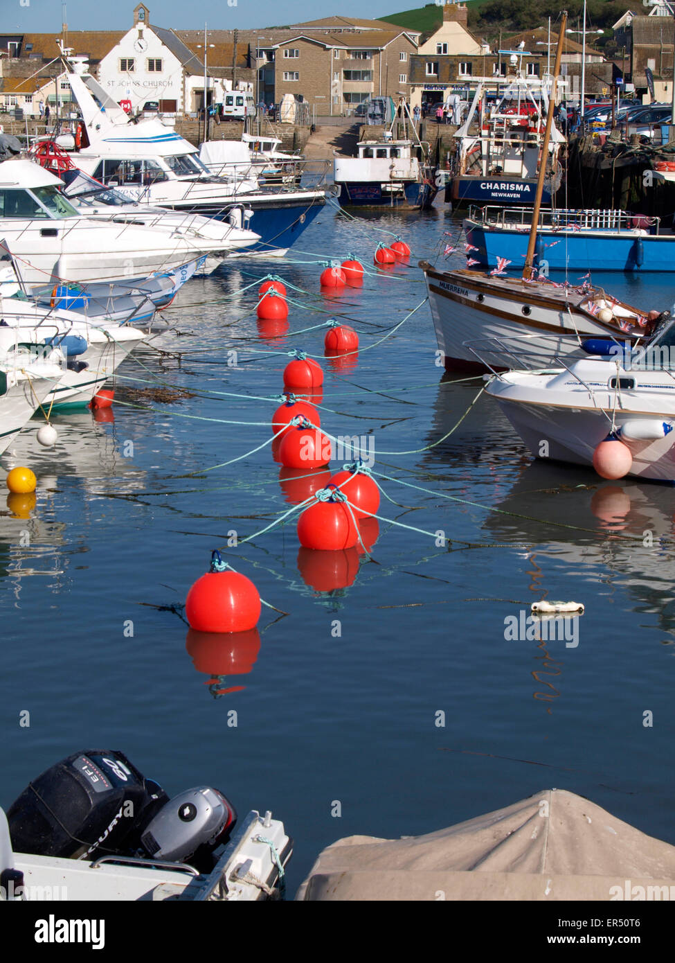 West Bay Harbour également connu sous le nom de Bridport, Dorset, UK Harbour Banque D'Images