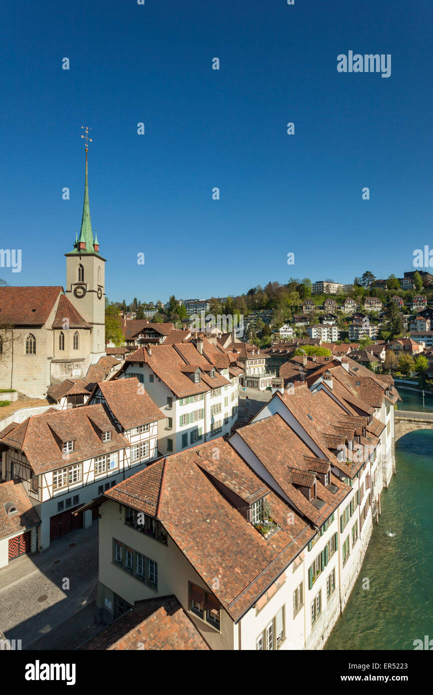 Matin de printemps à Berne, Suisse. Banque D'Images