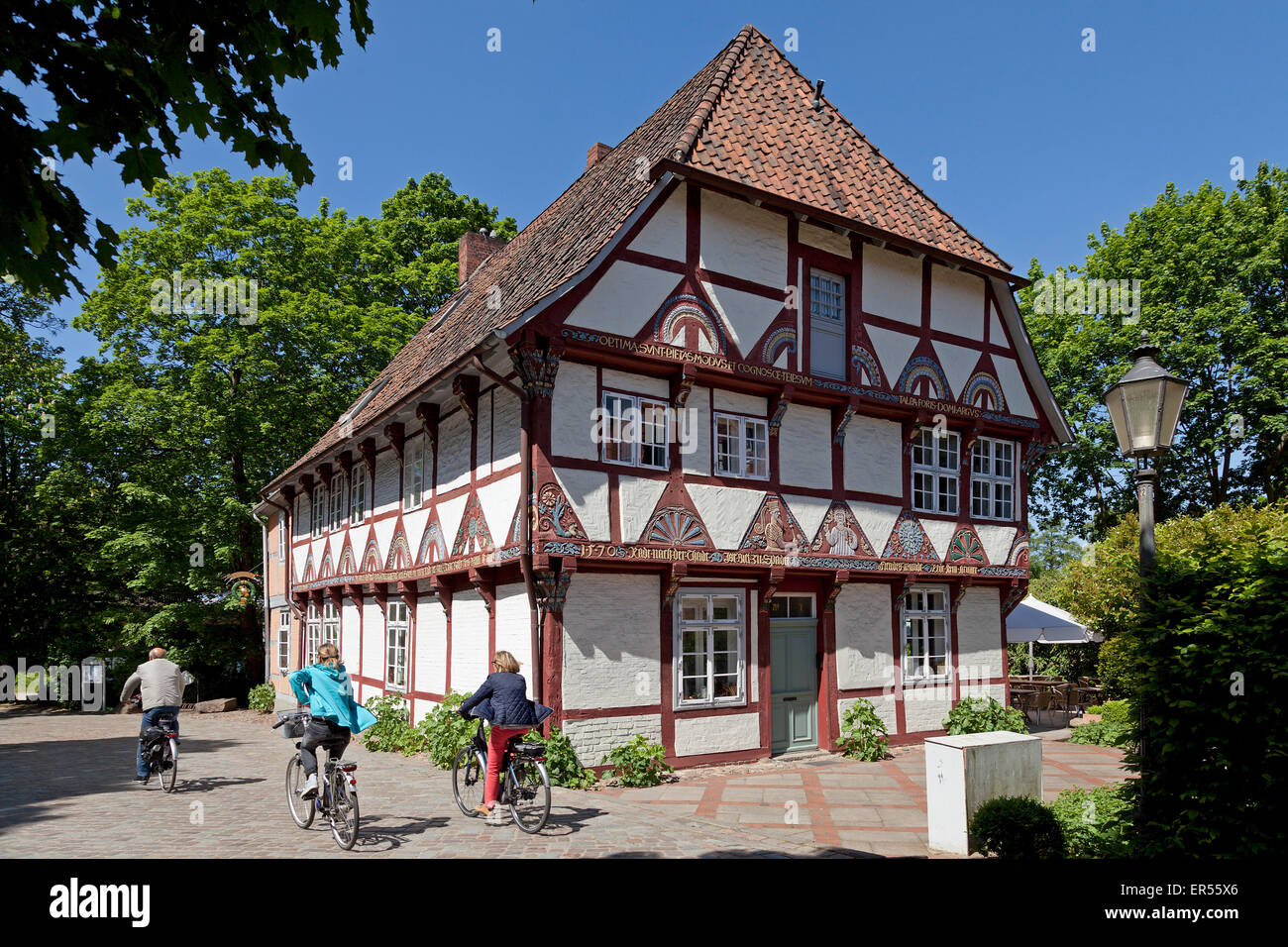 Maison près de Kloster Luene, Lunebourg, Basse-Saxe, Allemagne Banque D'Images