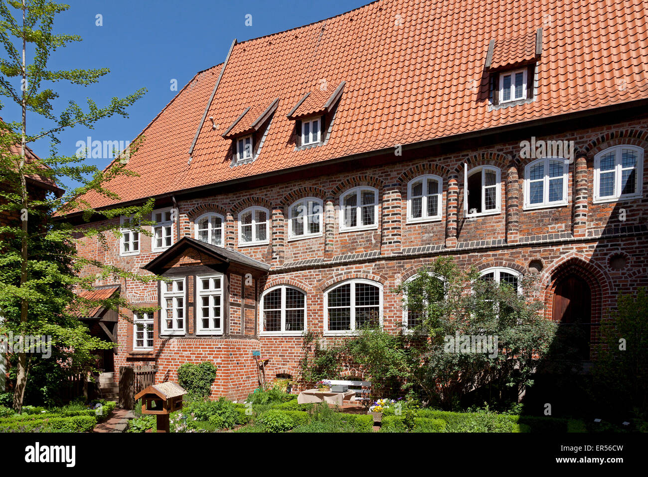 Herb garden, Kloster Luene, Lunebourg, Basse-Saxe, Allemagne Banque D'Images