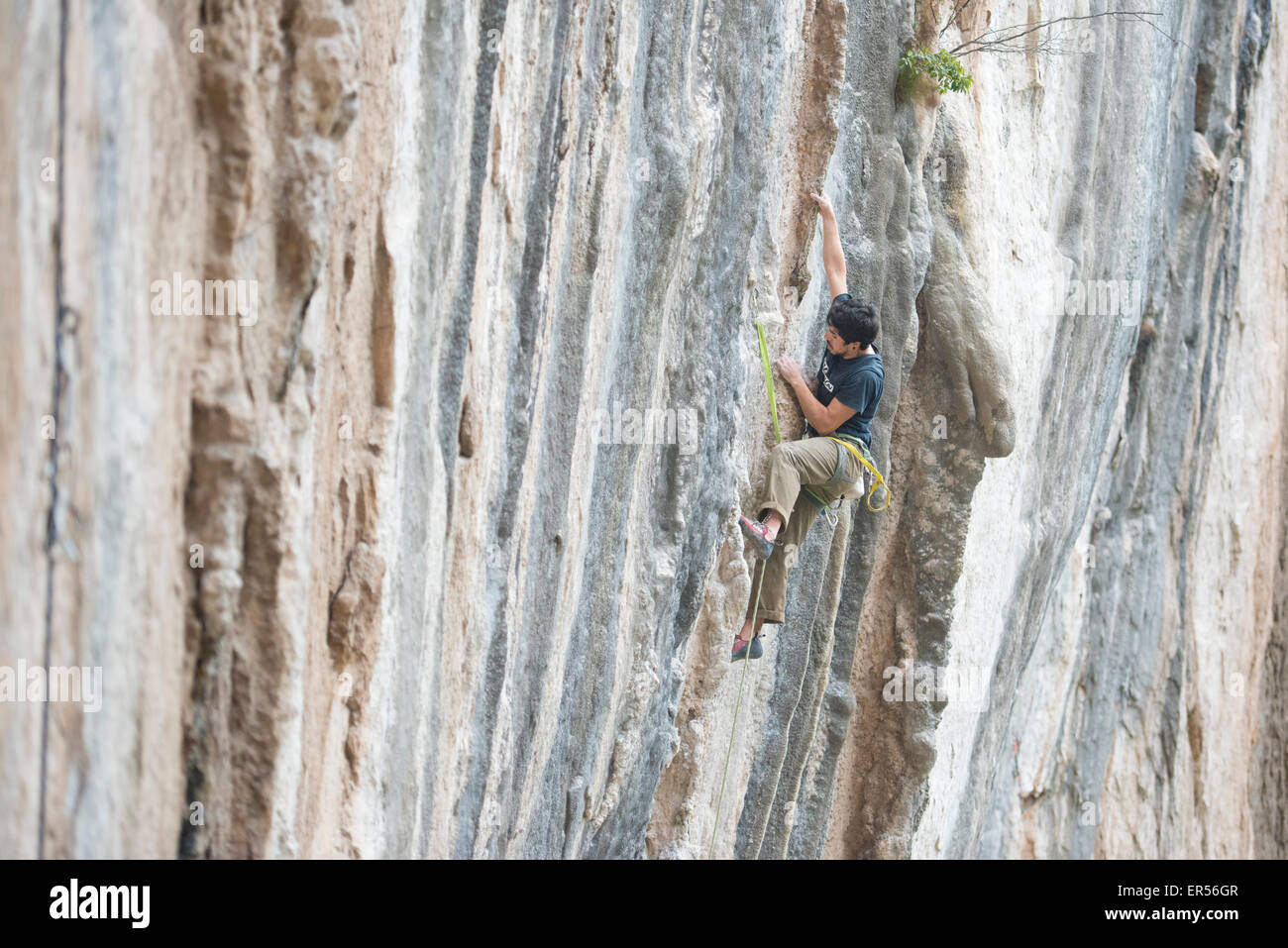 L'escalade des stries Banque D'Images