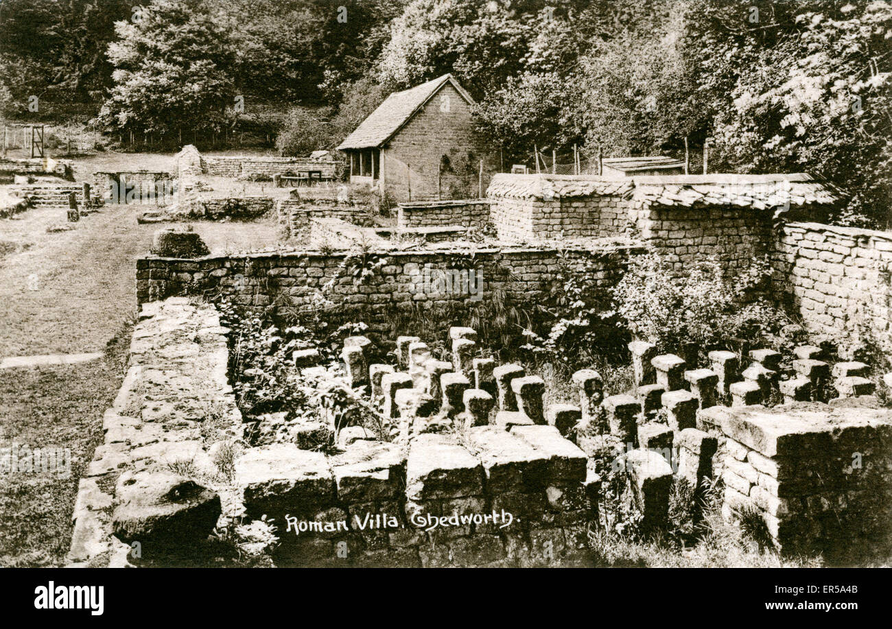 Villa romaine, Chedworth, Gloucestershire Banque D'Images