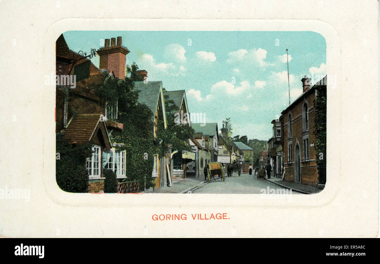 The Village, Goring, Berkshire Banque D'Images