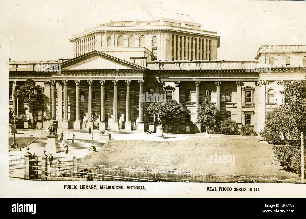 Bibliothèque publique, Melbourne, Victoria Banque D'Images