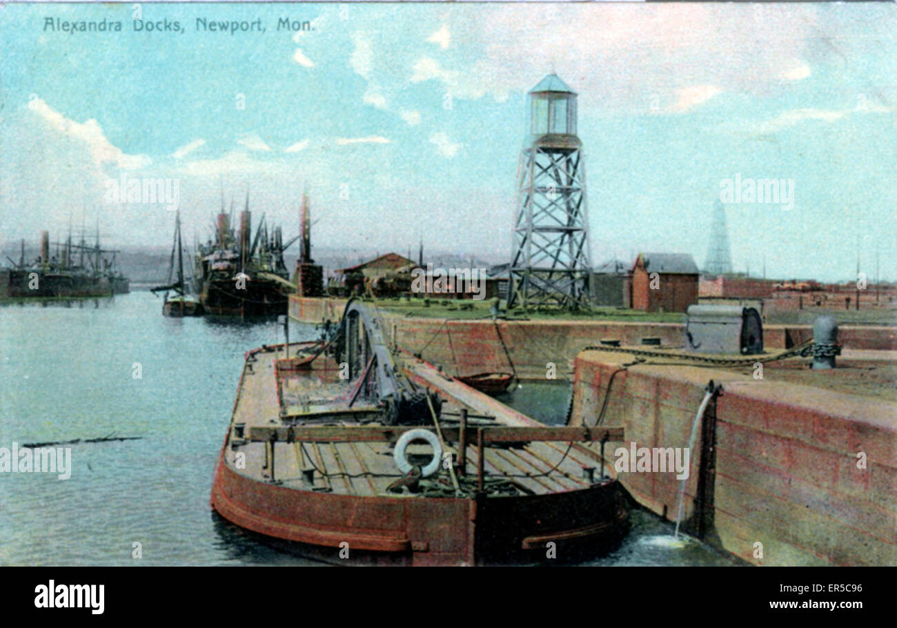 Alexandra Docks, Newport, Monbucshire Banque D'Images