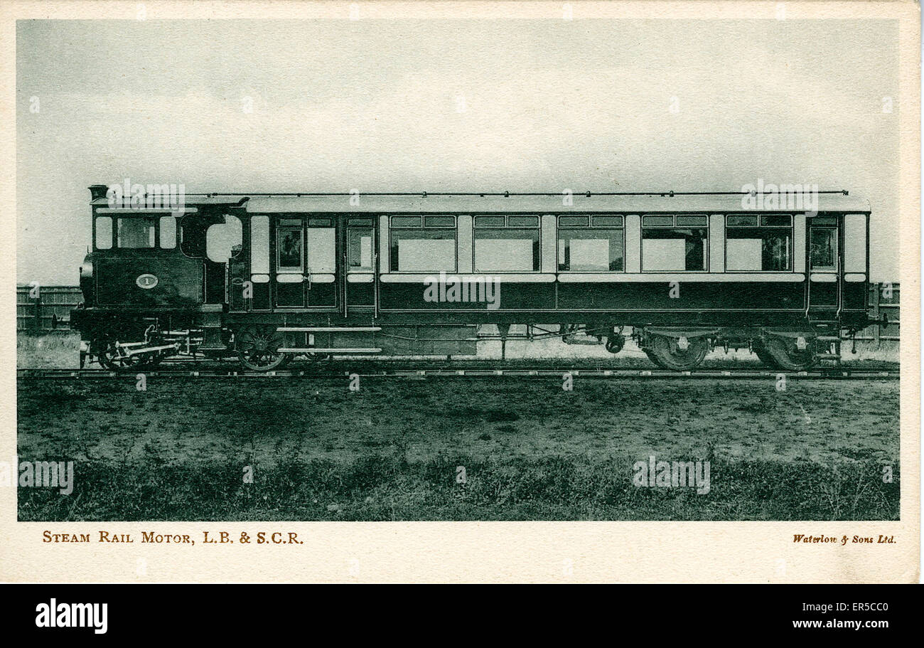 Chariot du moteur du rail de vapeur Banque D'Images