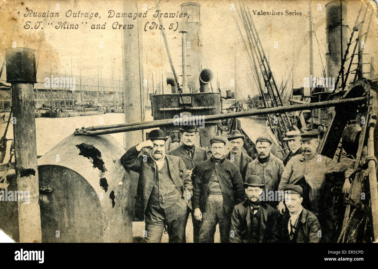 Incident de Trawler endommagé en mer du Nord, Hull, Yorkshire Banque D'Images