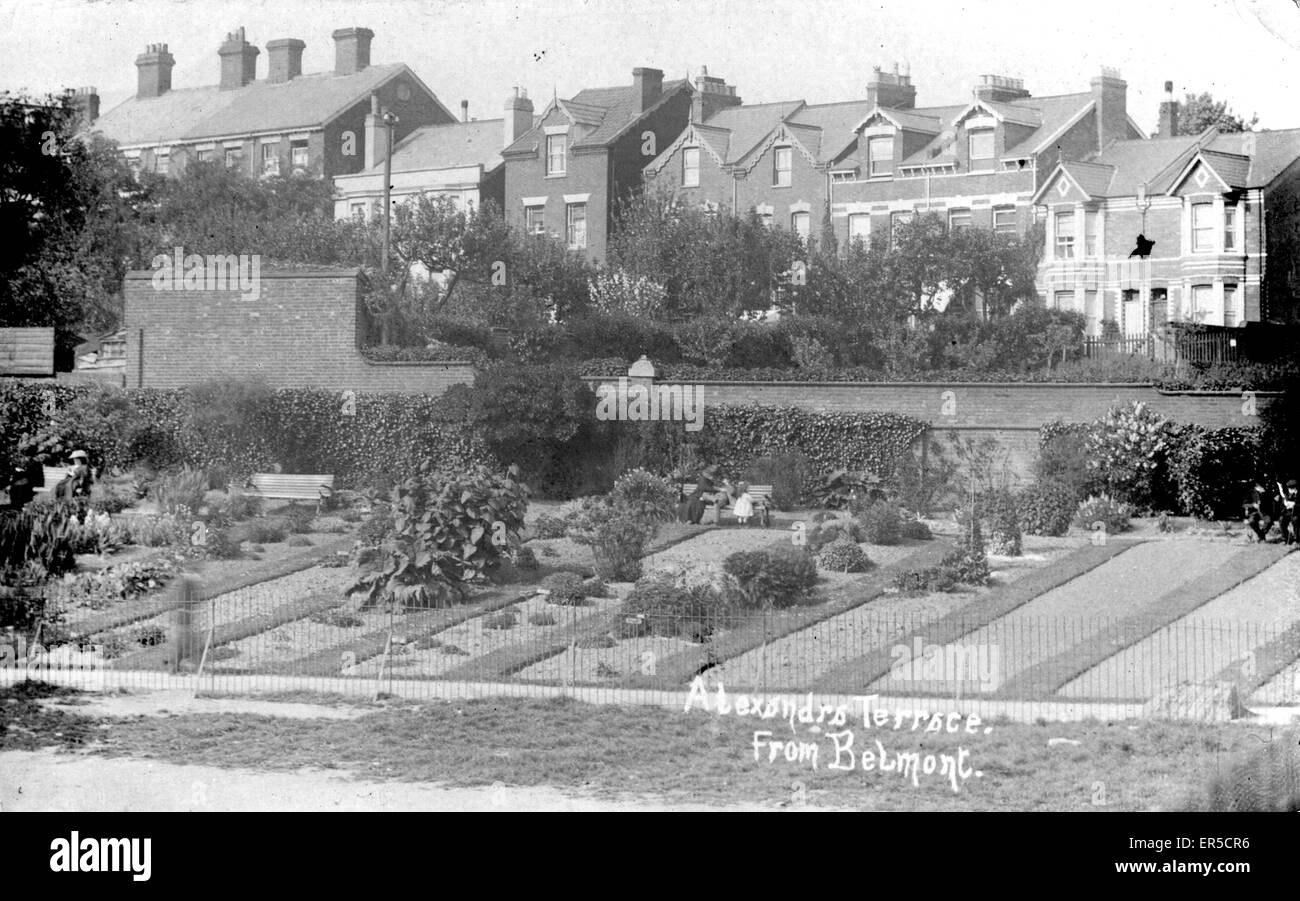 Alexanrda terrasse de Belmont, Exeter, Devon Banque D'Images