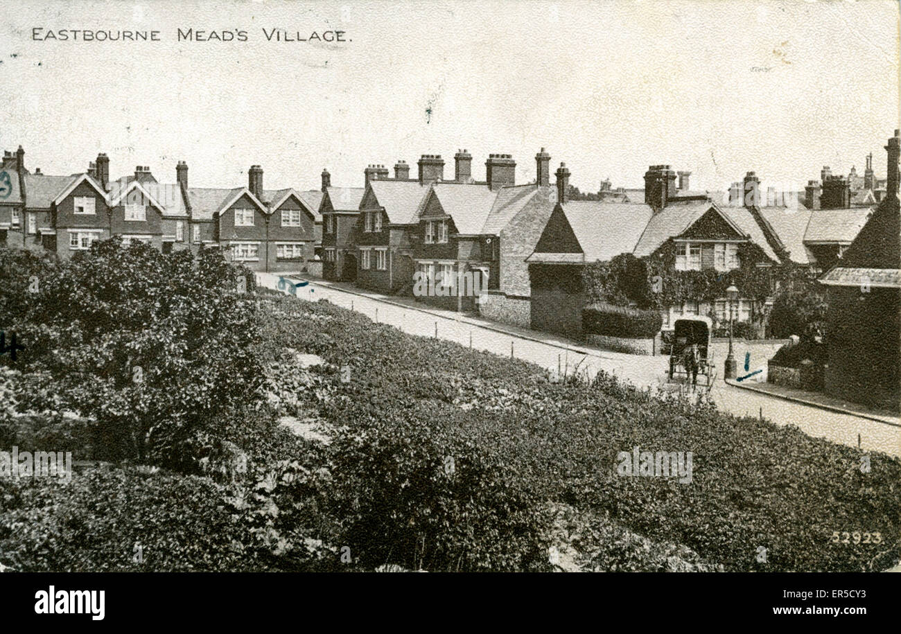 Le Village, Meads, Eastbourne, Sussex, Angleterre. Années 1910 Banque D'Images