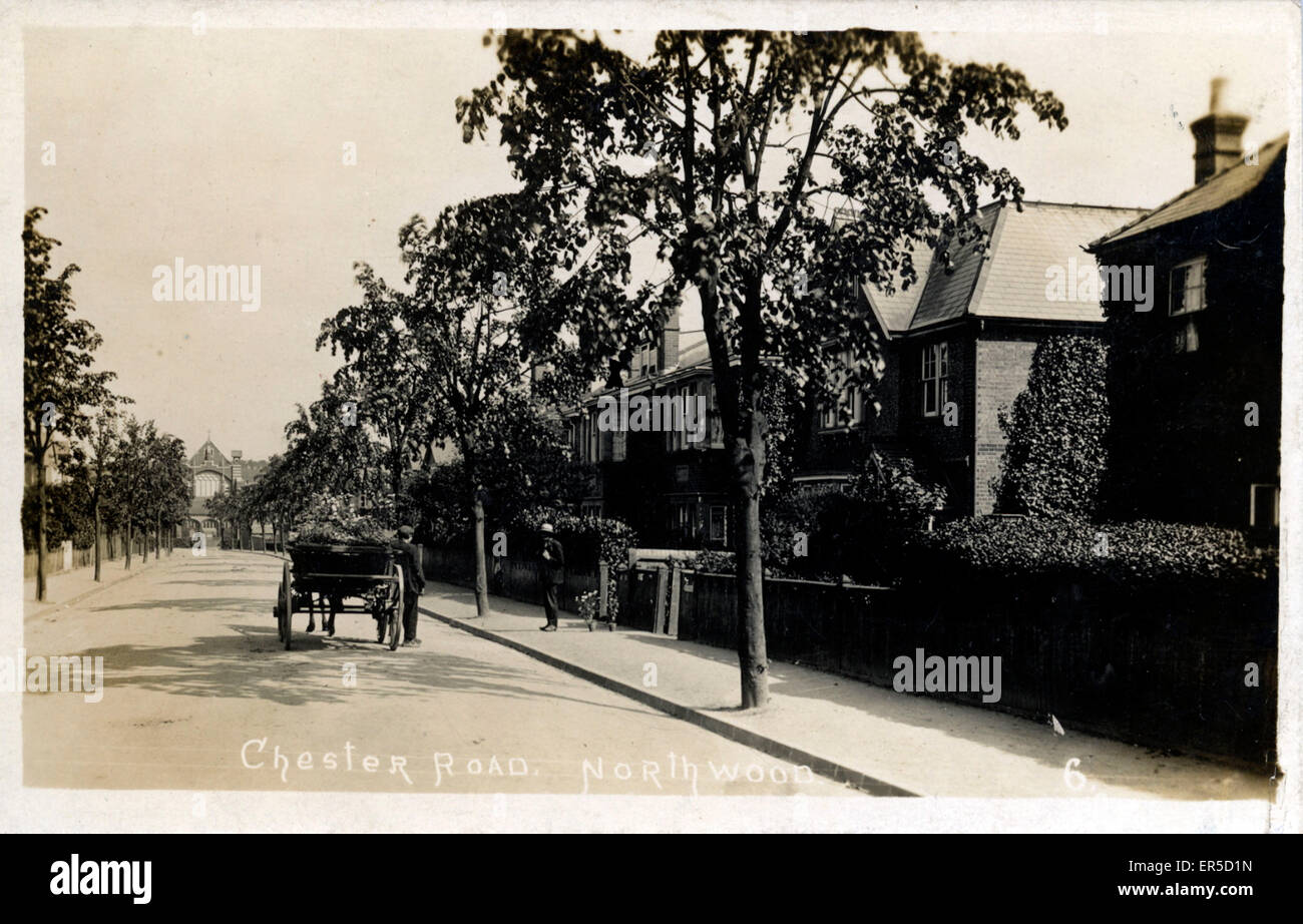 Chester Road, Hillingdon, Middlesex Banque D'Images