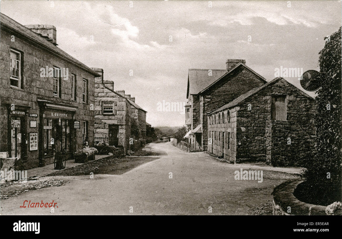 Le village, Llanbedr, Merionethshire Banque D'Images