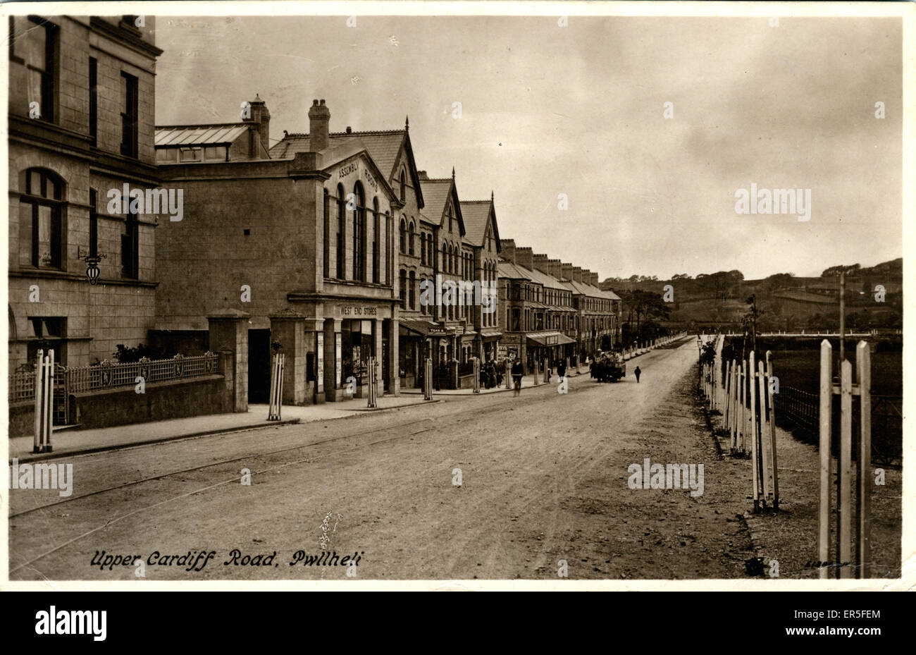 La région de Cardiff Road, Sada, près de Llanbedrog, Caernarvonshire, au Pays de Galles. 1920 Banque D'Images