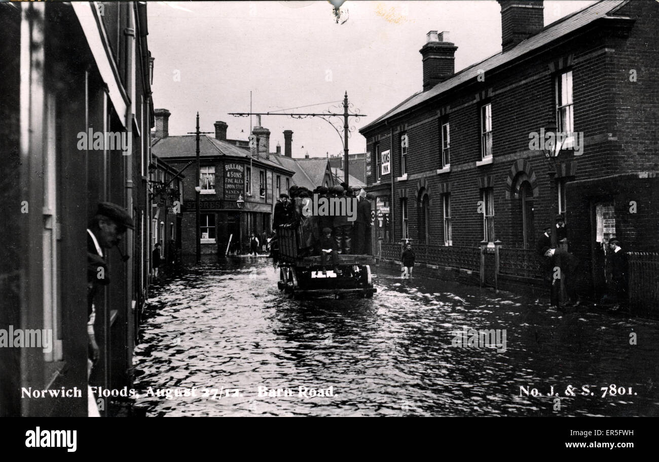 Chemin Barn à Flood, Norwich, Norfolk Banque D'Images