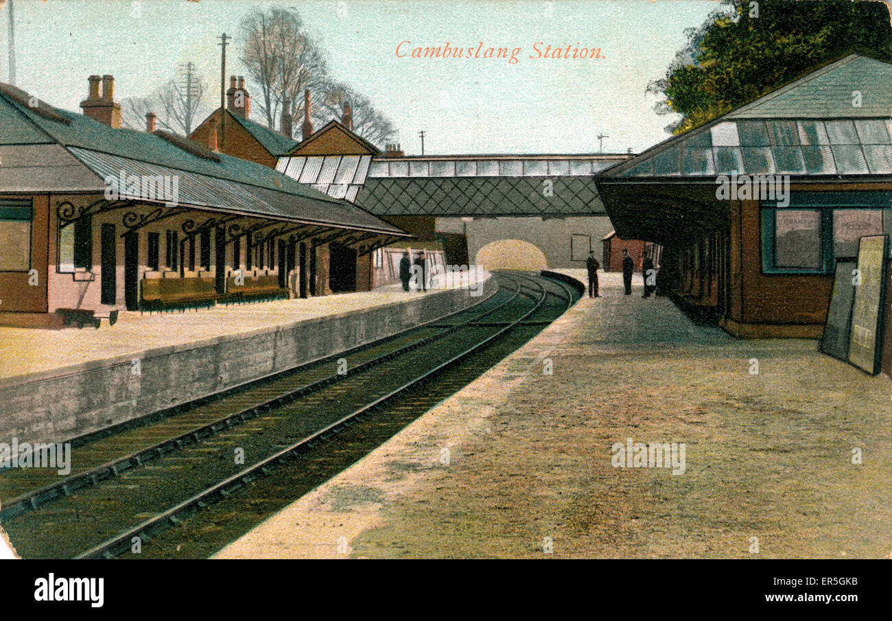 Gare, Cambuslang, Lanarkshire Banque D'Images