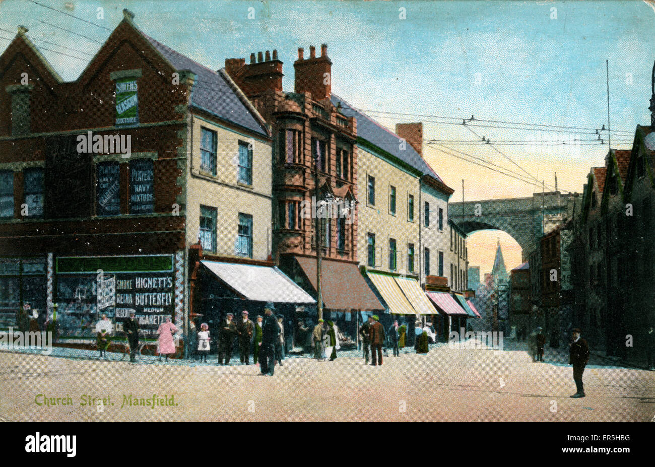 Church Street, Mansfield, Notinghamshire Banque D'Images