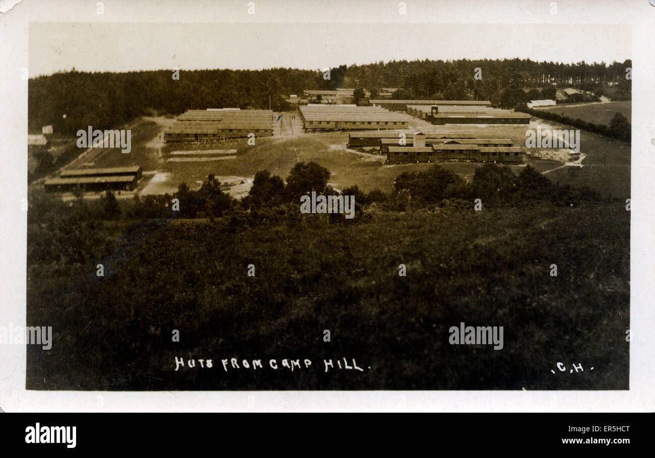 WW1 Camp de l'Armée, Crowborough, Sussex Banque D'Images