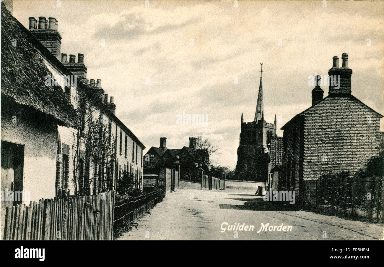 Church Street, Guilden Morden, Cambridgeshire Banque D'Images