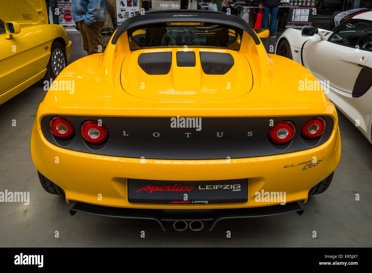 BERLIN - 10 MAI 2015 : voiture de sport Lotus Elise. Vue arrière. 28e Journée Oldtimer Berlin-brandebourg Banque D'Images