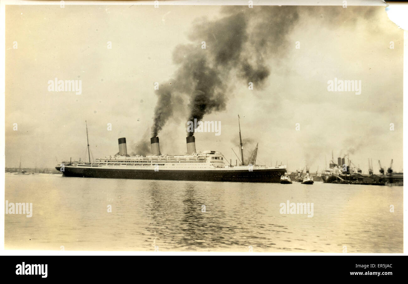 White Star Liner Majestic, Southampton, Hampshire Banque D'Images