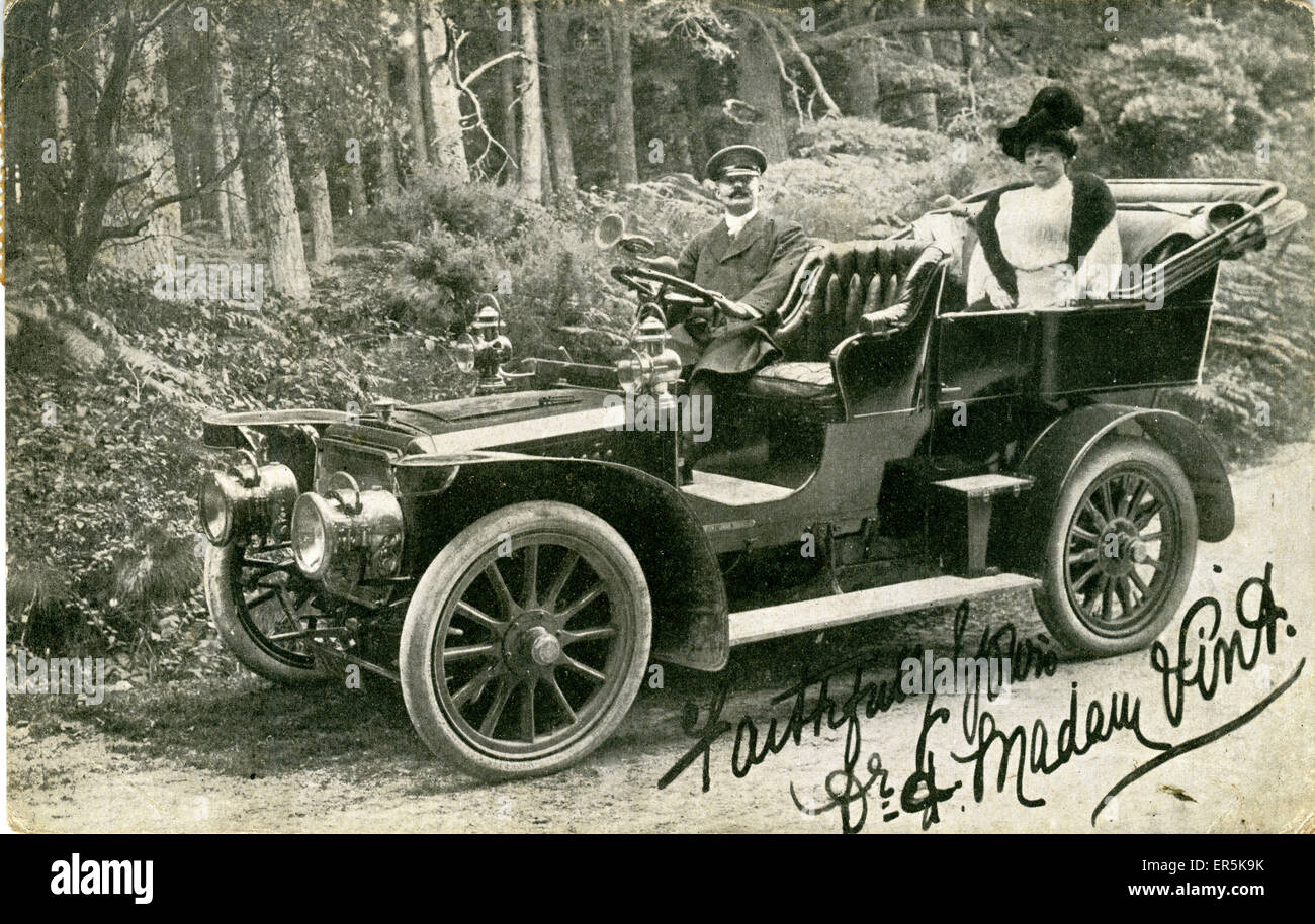 Panhard et Levassor Vintage Car/Voiture, Herefordshire, Angleterre. 1907 Banque D'Images