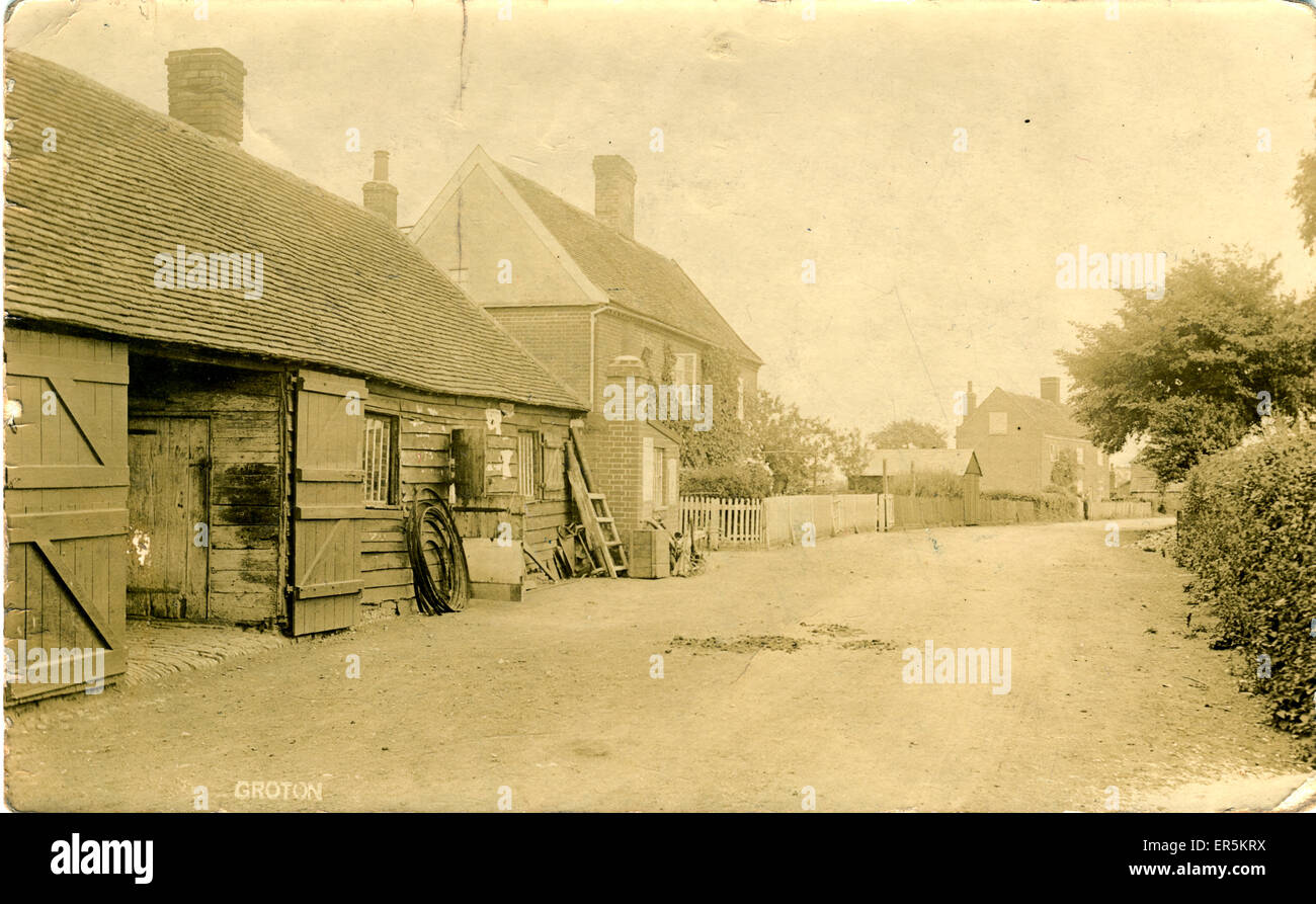 Church Street, Groton, Sudbury, Angleterre Banque D'Images