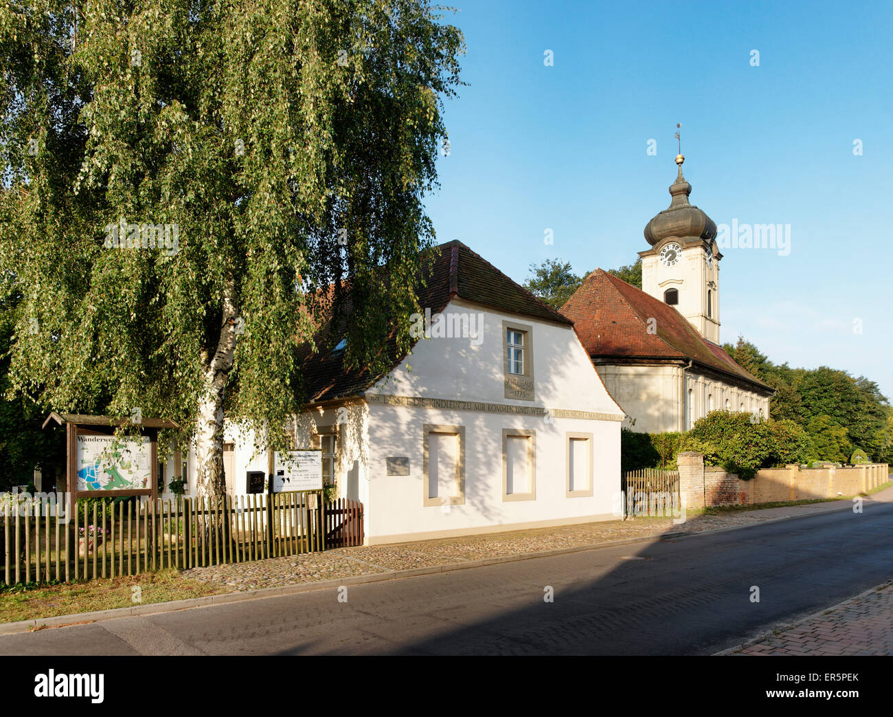 Museum et Église de Reckahn, Kloster Zinna, Brandebourg, Allemagne Banque D'Images