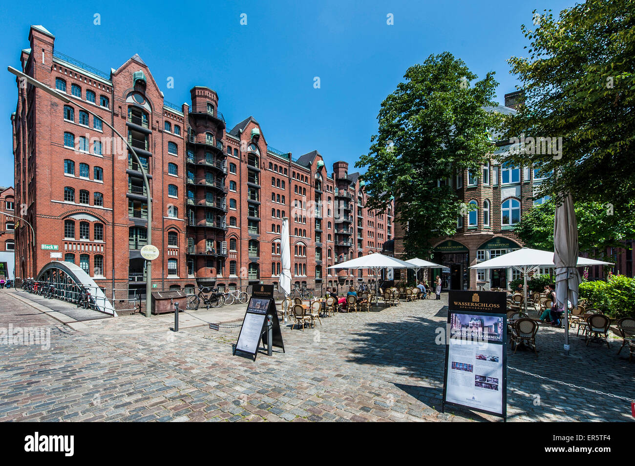 Quartier des entrepôts de Speicherstadt, Hambourg, Allemagne Banque D'Images