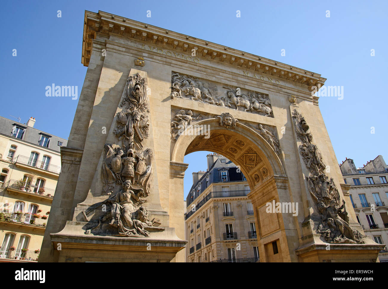 Porte Saint-Denis, Paris, France, Europe Banque D'Images