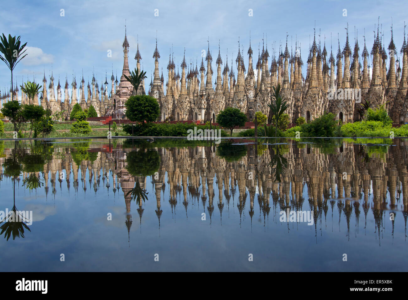 Domaine de la pagode Kakku, excursion à la journée depuis le lac Inle, l'État de Shan, Myanmar, Birmanie Banque D'Images
