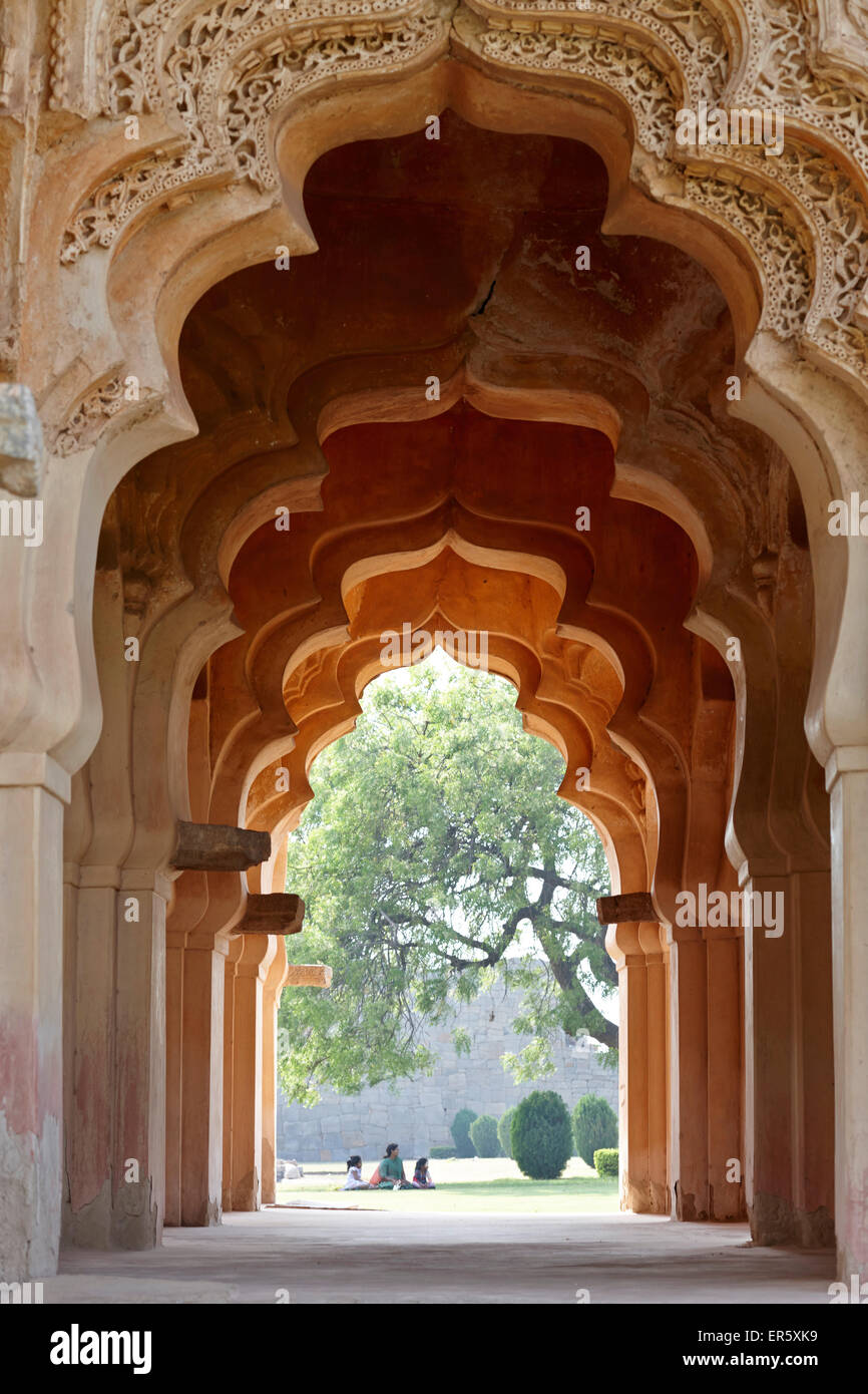 Lotus Mahal, Hampi, Karnataka, Inde Banque D'Images