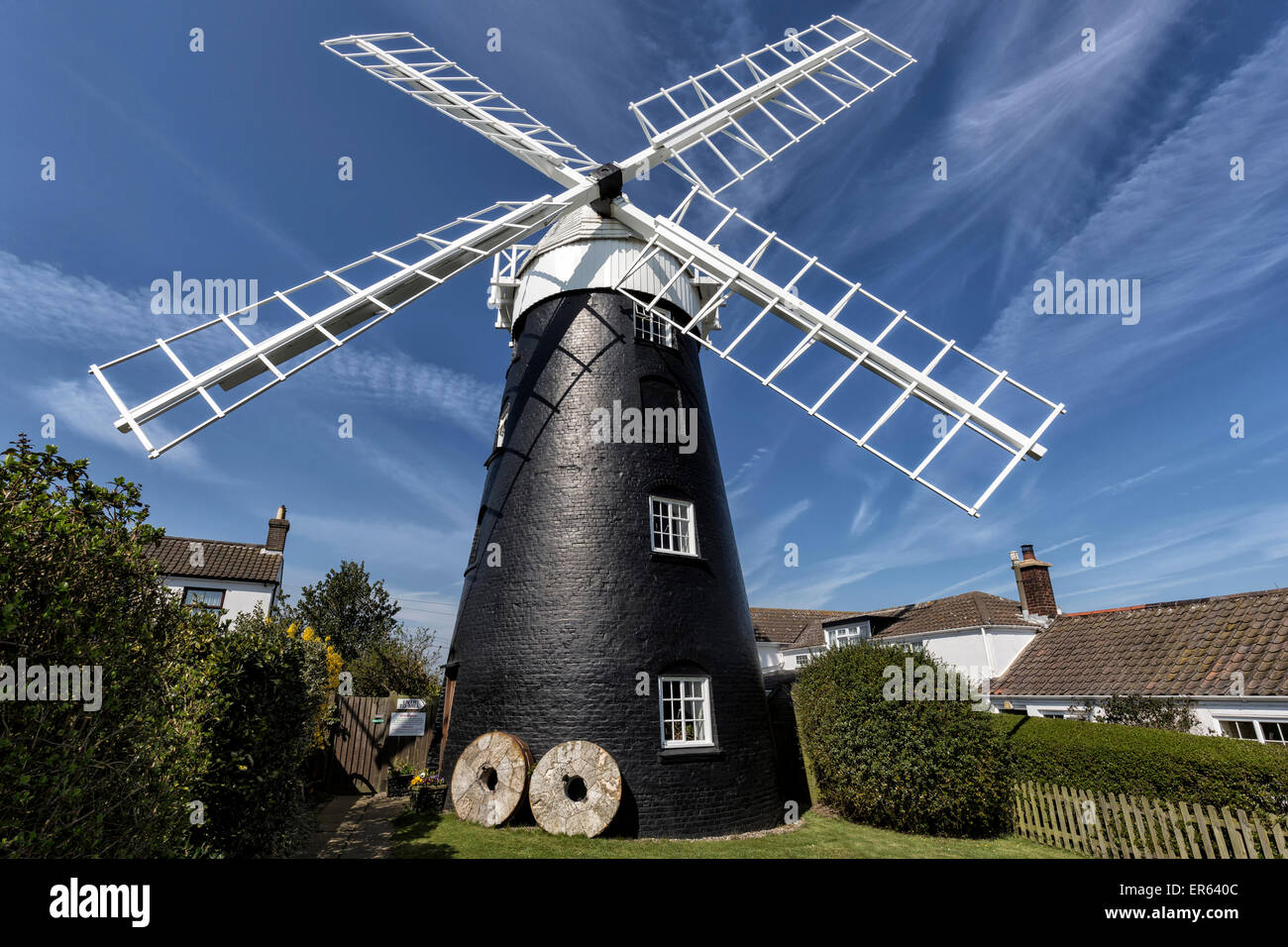 Stow moulin ; Mundesley, Norfolk, Angleterre Banque D'Images