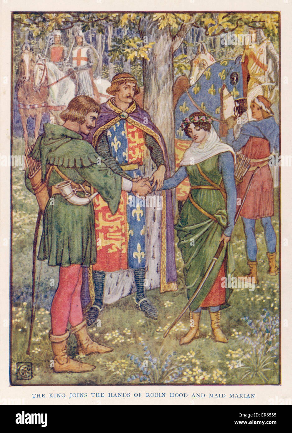 Robin Hood Weds Maid Marian Banque D'Images