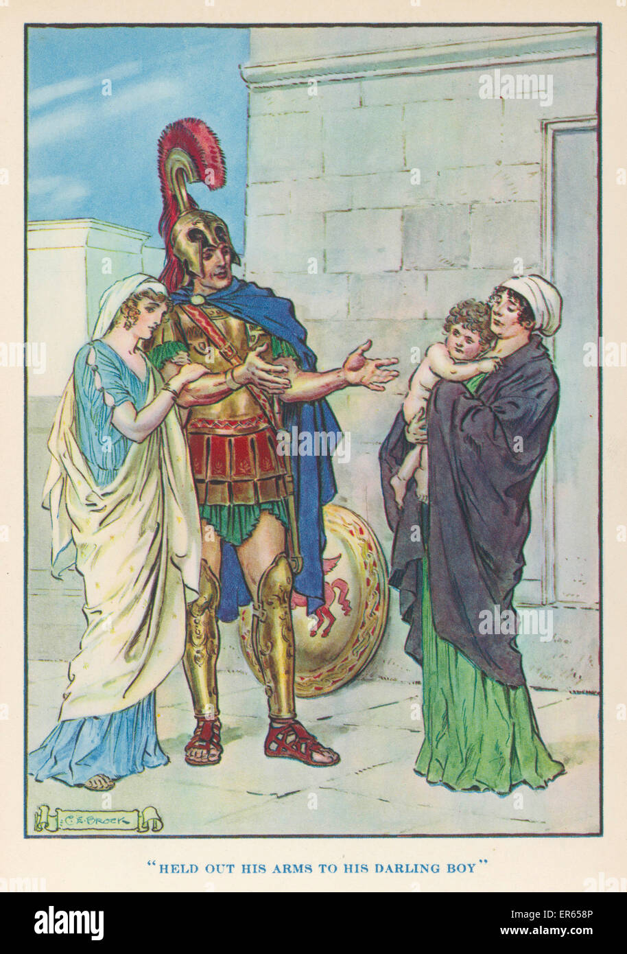 HECTOR ET ANDROMACHE Banque D'Images