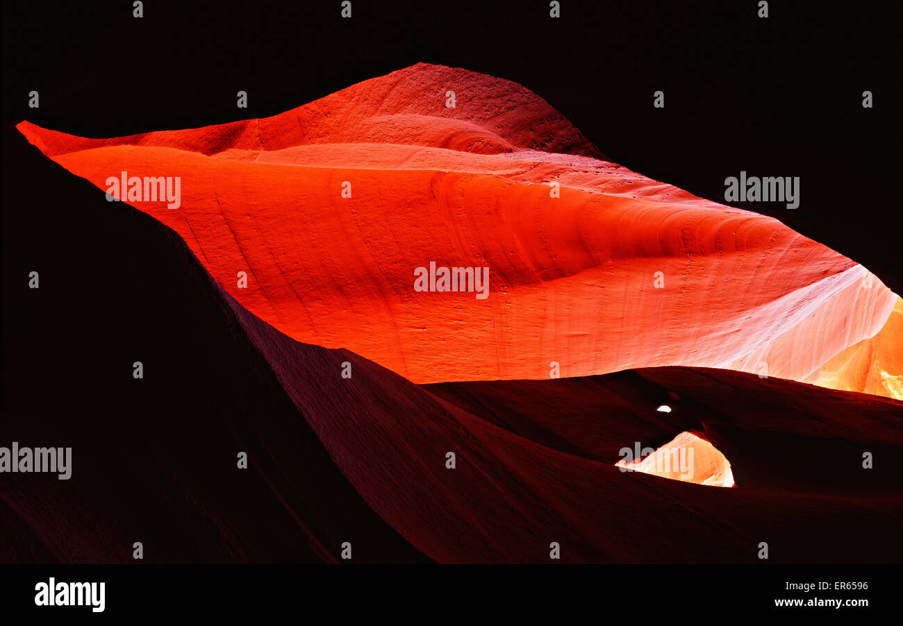 Logement à l'intérieur d'un canyon, Utah. J'ai pris cette image avec une 4x5' de l'appareil photo grand format Banque D'Images