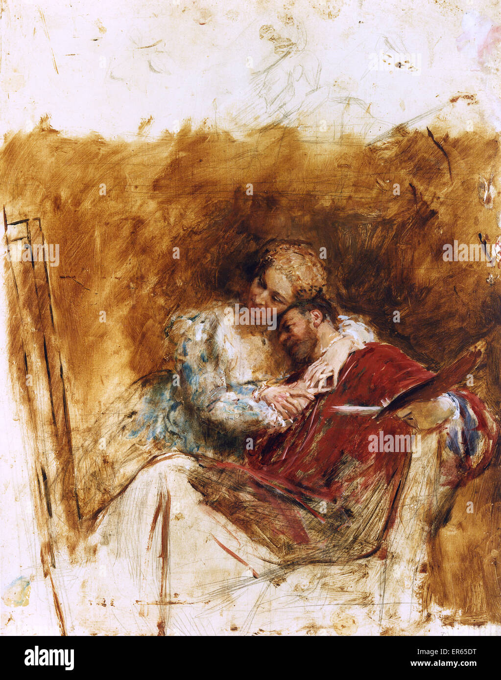 Croquis pour le Peintre, par Jean-Louis-Ernest Meissonier Banque D'Images