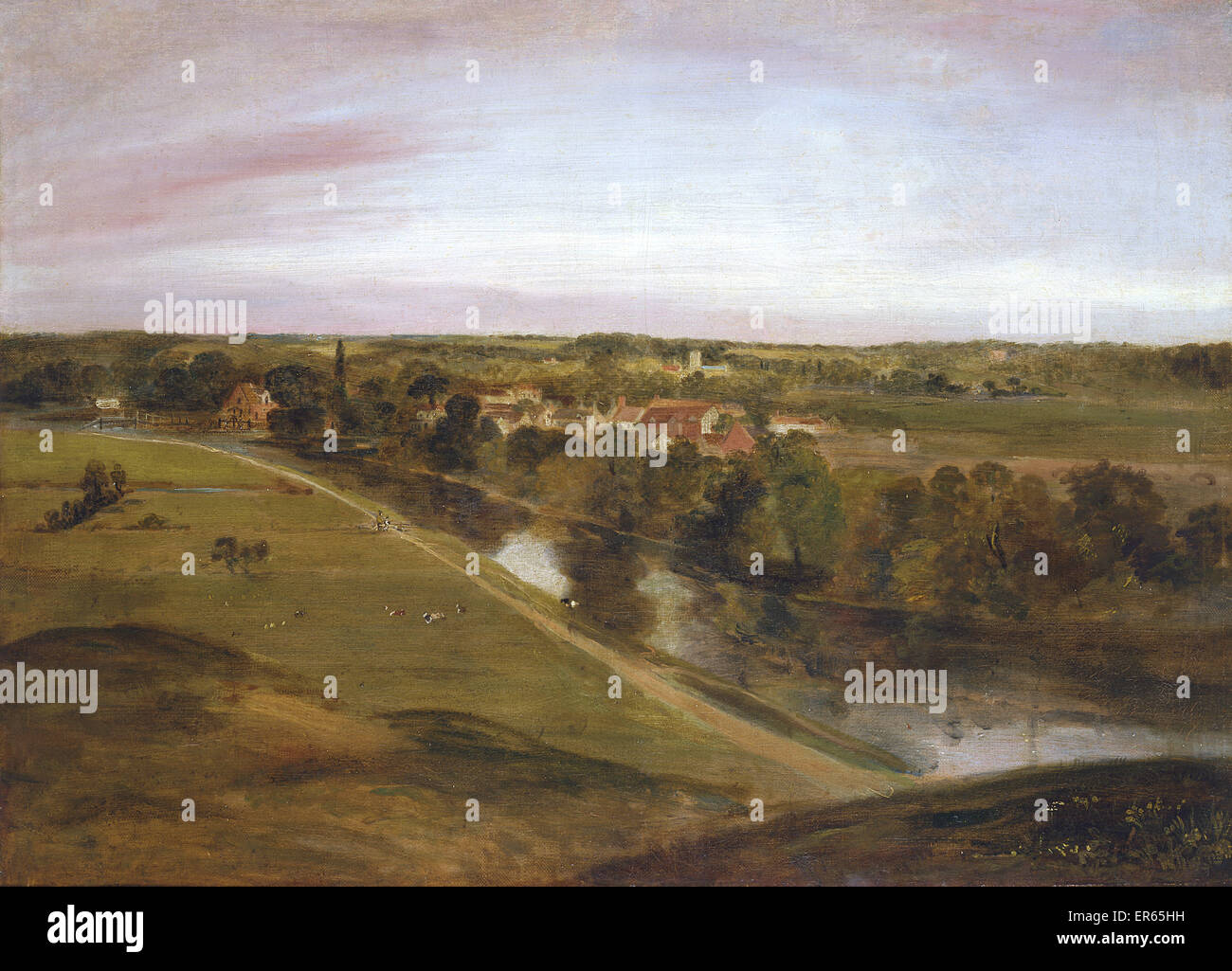 Stratford St Mary des Coombs, par John Constable Banque D'Images