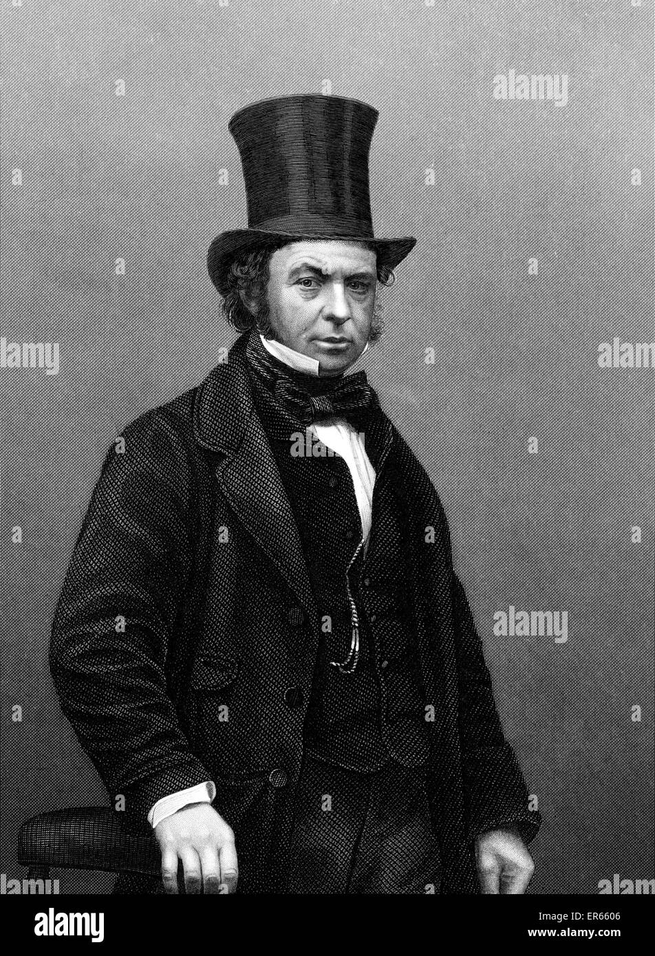 Isambard Kingdom Brunel (1806) - 15 septembre 1859 Anglais ingénieur civil et mécanique. Conçu et construit des chantiers navals, le Great Western Railway, vapeur révolutionnaire (y compris les grands de l'Est) et de nombreux ponts et tunnels. vers 1 Banque D'Images