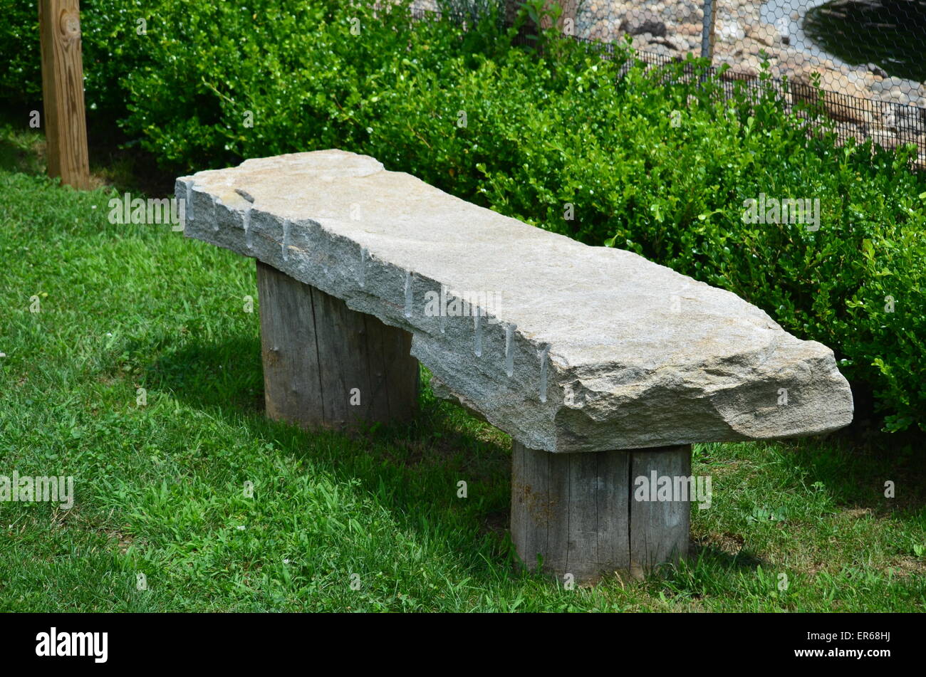 Banc de Pierre Photo Stock - Alamy