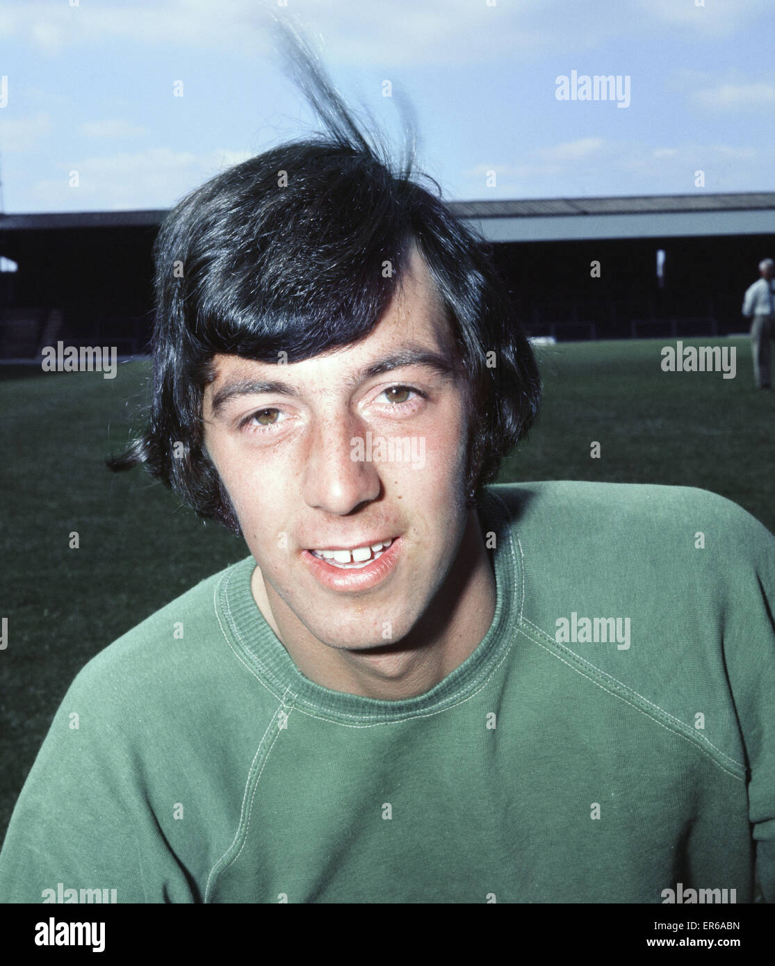 Chesterfield football FC Alan Stevenson. Juillet 1971. Banque D'Images
