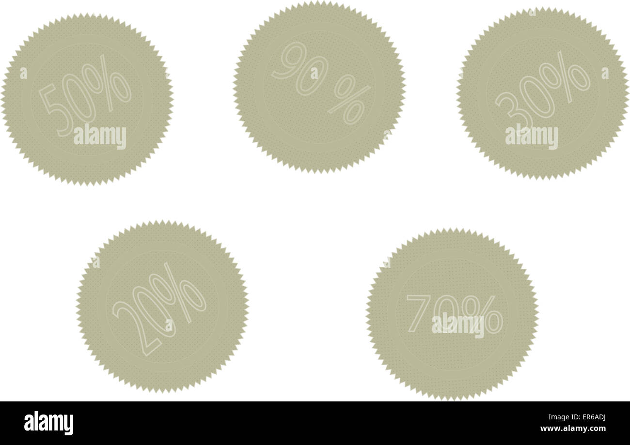 Ensemble d'autocollants vente. Les entreprises, l'élément de conception vectorielle Banque D'Images