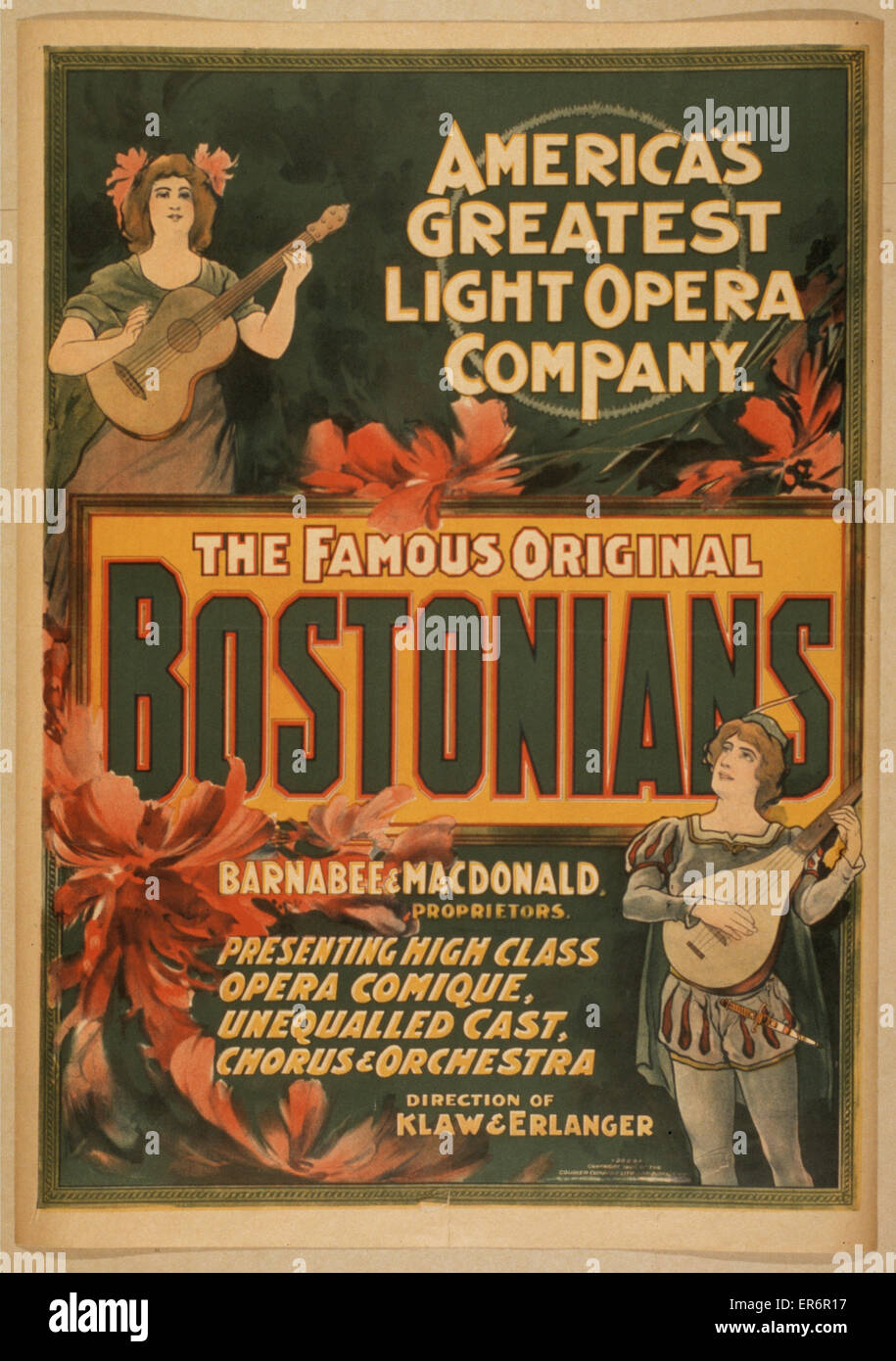 Le célèbre Bostonians original le plus grand opér léger de l'Amérique Banque D'Images