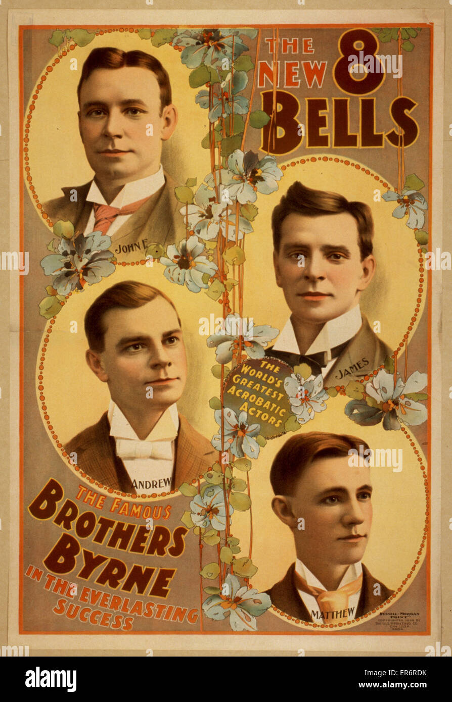 Les nouvelles 8 cloches les célèbres Frères Byrne dans l'éternel Banque D'Images