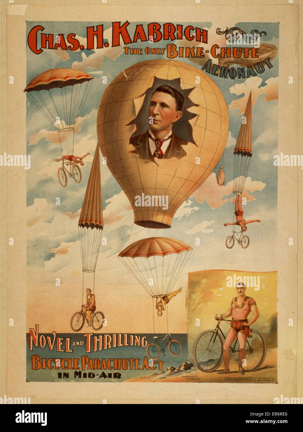 CH. H. Kabrich, le seul roman et thr d'aéronautique à rampe de vélo Banque D'Images