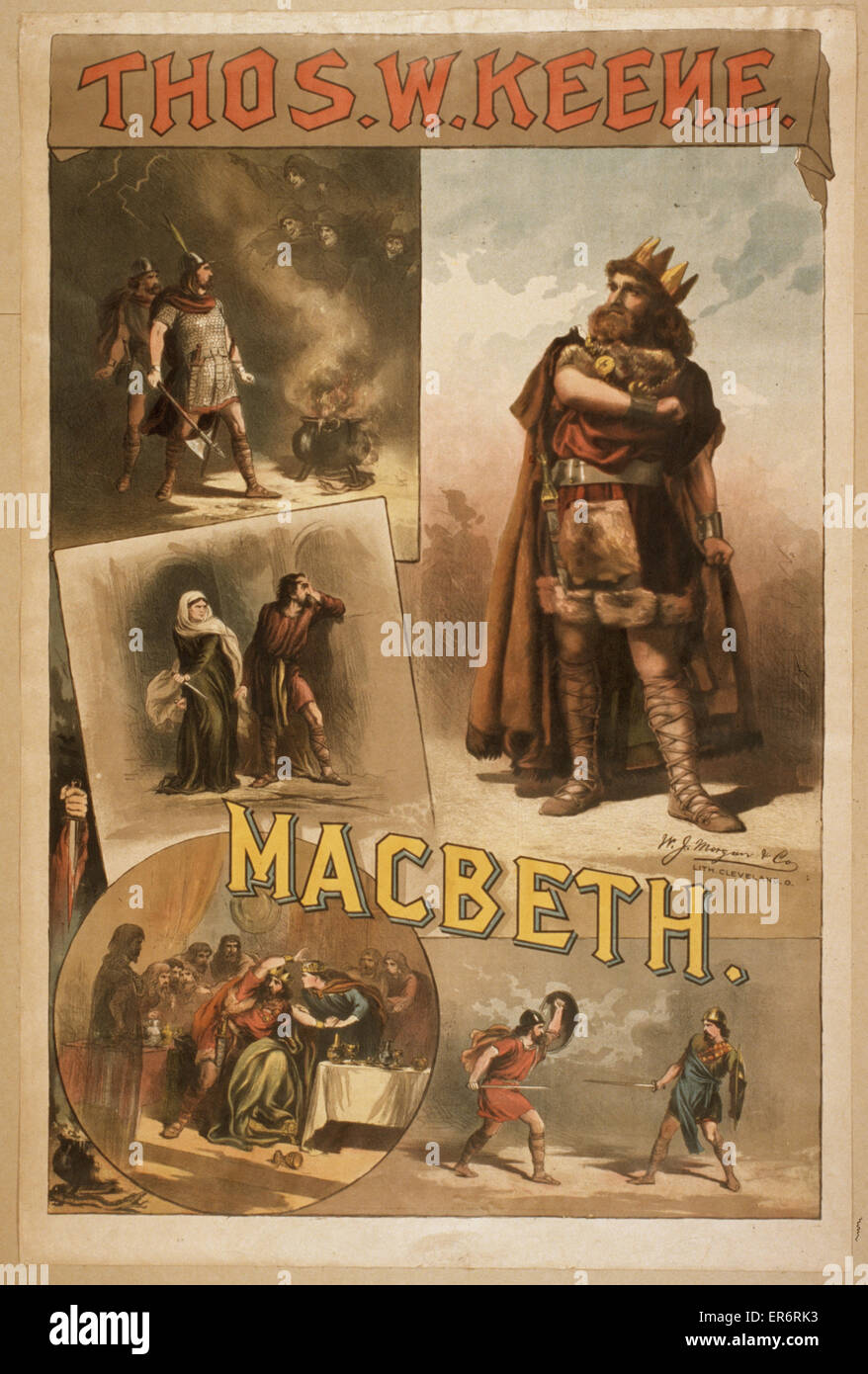 Thos. W. Keene. Macbeth Banque D'Images