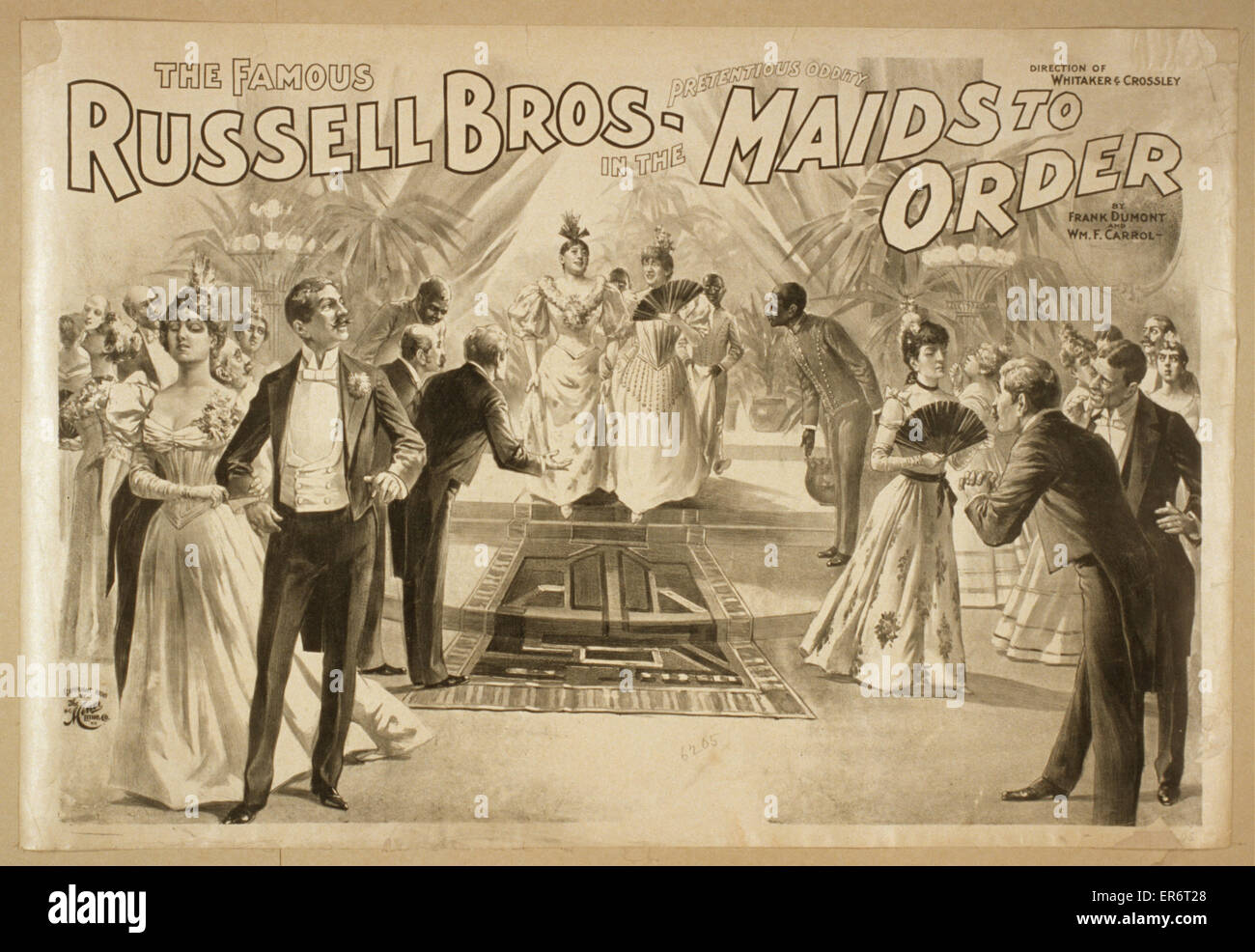 Le célèbre Russell Bros. Dans l'oddité prétentieuse, les femmes de ménage à Banque D'Images
