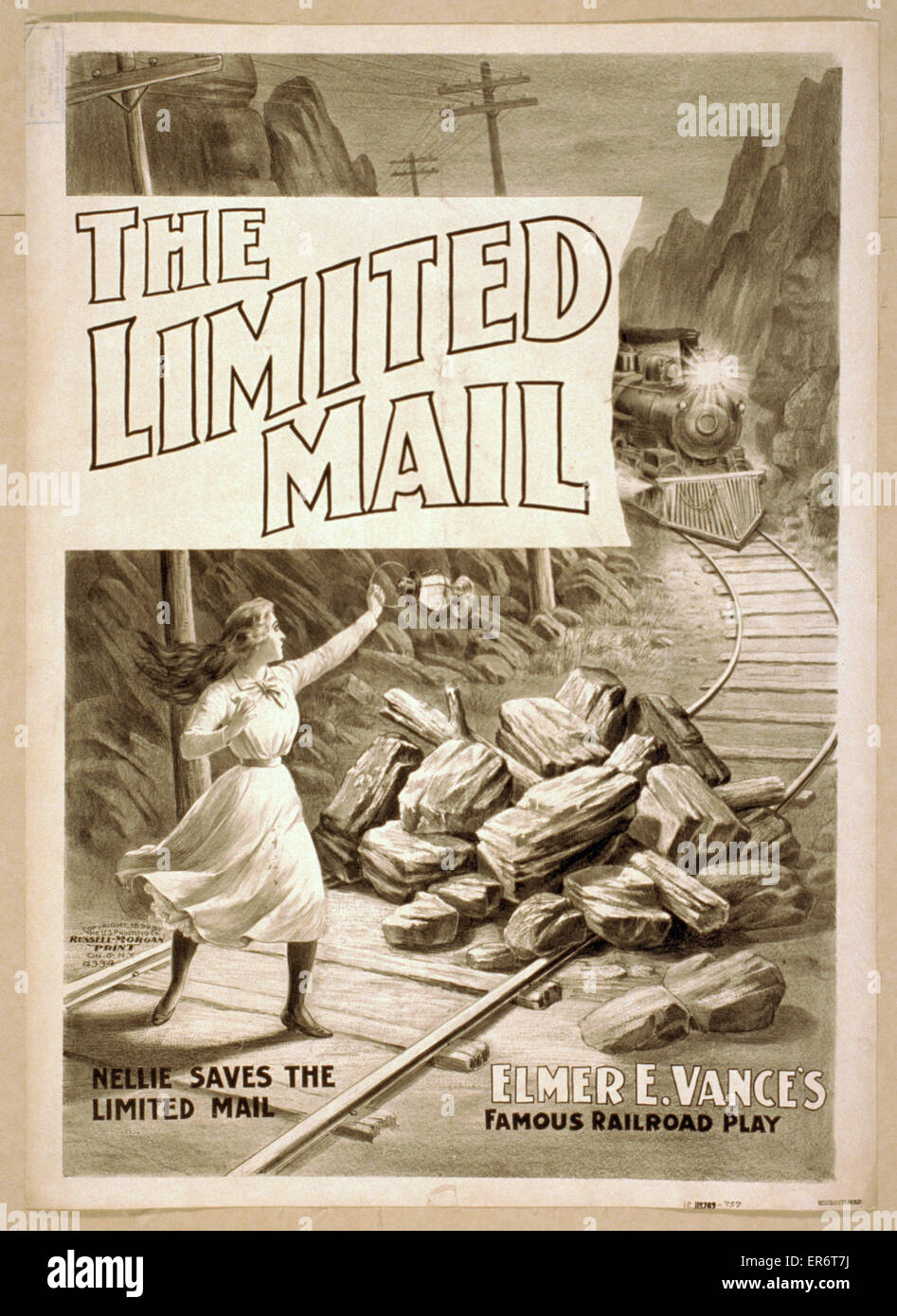 Le courrier limité Elmer E. Vance célèbre jeu de chemin de fer Banque D'Images