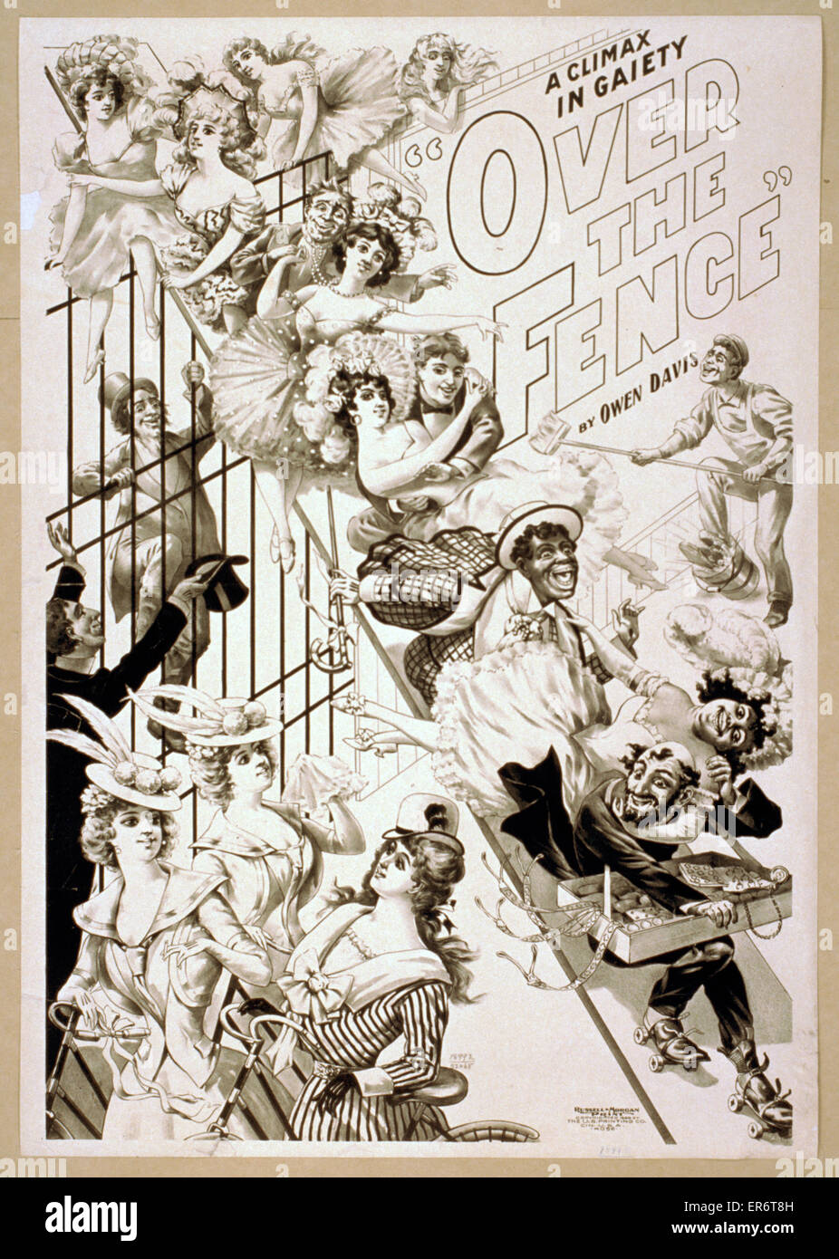 Un point culminant en gaieté, au-dessus de la clôture par Owen Davis Banque D'Images