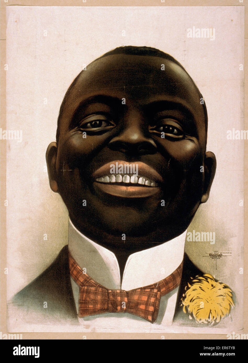 Buste portrait of smiling African American, face à l'avant Banque D'Images