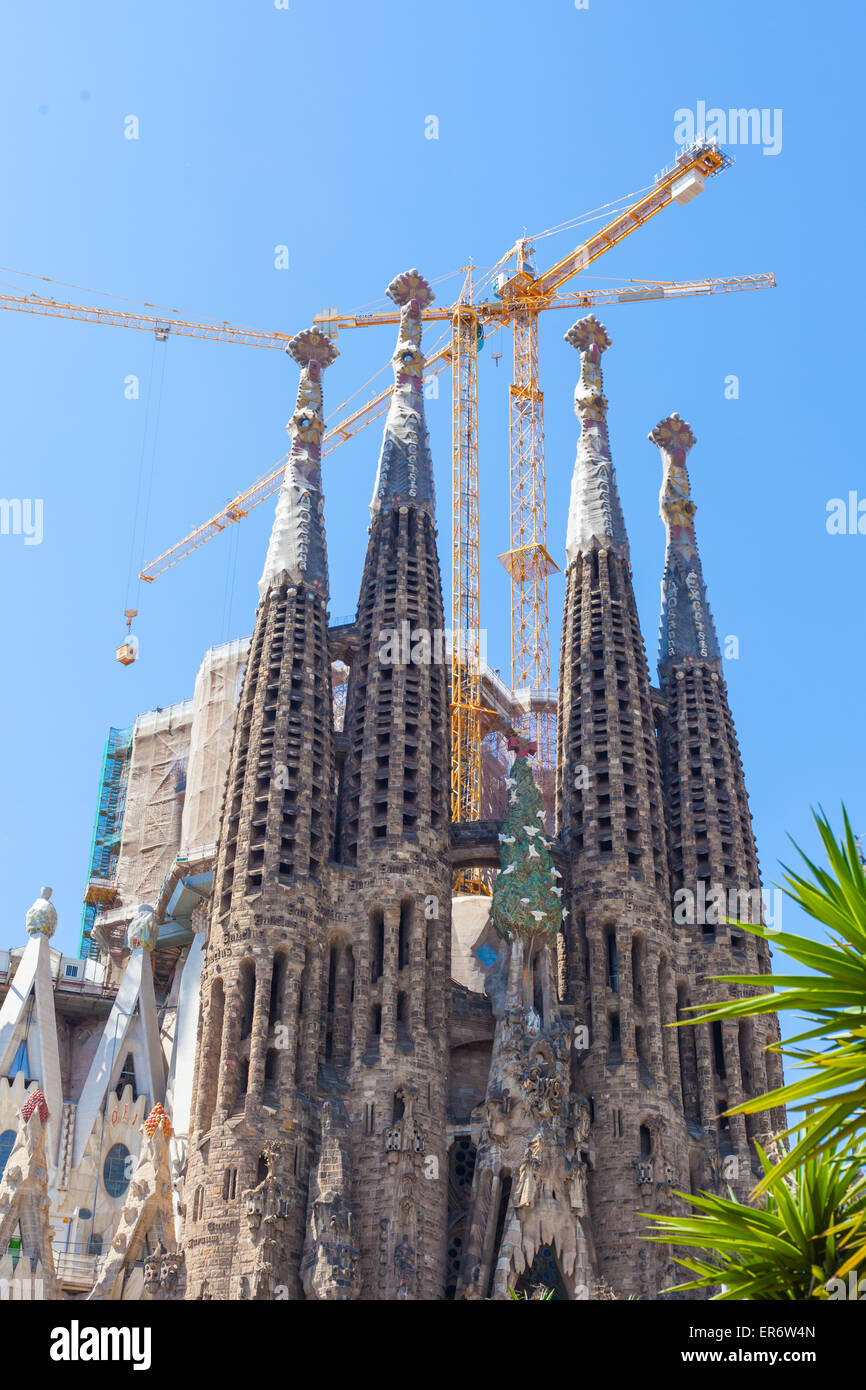 La Sagrada Familia à Barcelone Banque D'Images