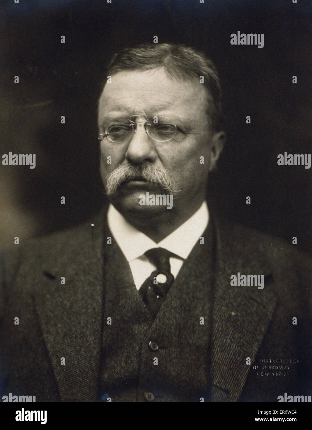Theodore Roosevelt, buste de face, portrait Banque D'Images